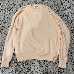 J. Crew Men's Crewneck Sweater in Light Peach